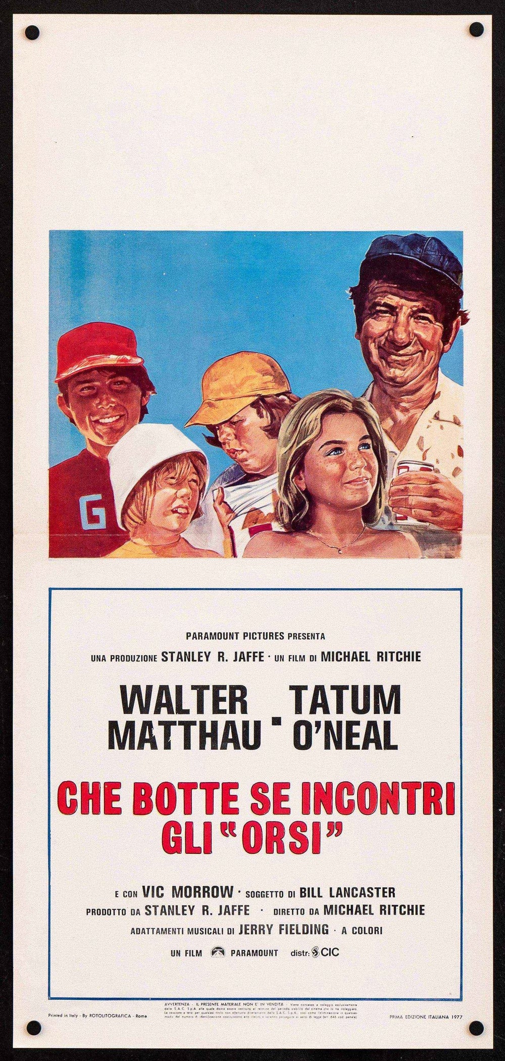 The Bad News Bears Original Vintage Movie Poster