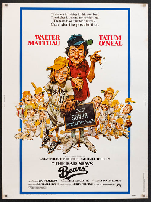 The Bad News Bears Original Vintage Movie Poster