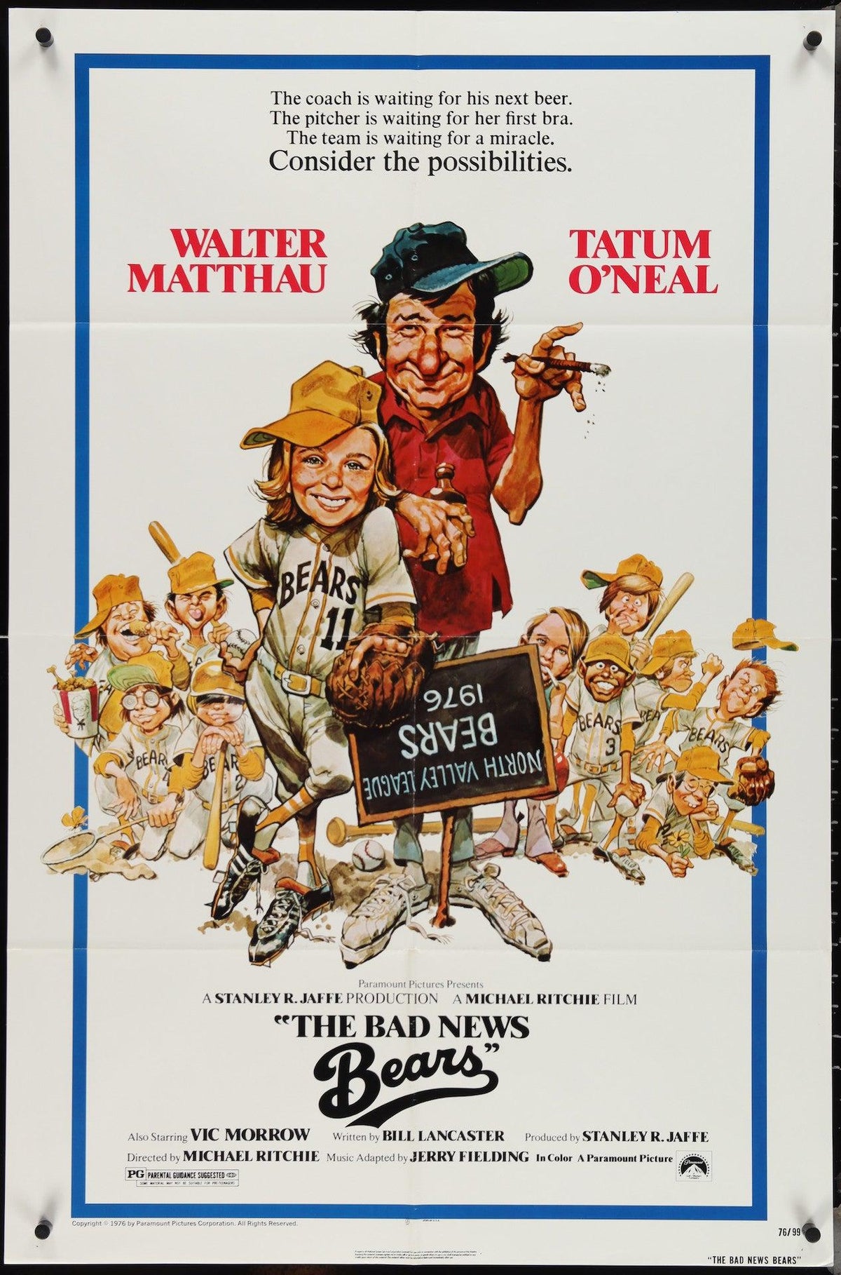 The Bad News Bears Original Vintage Movie Poster
