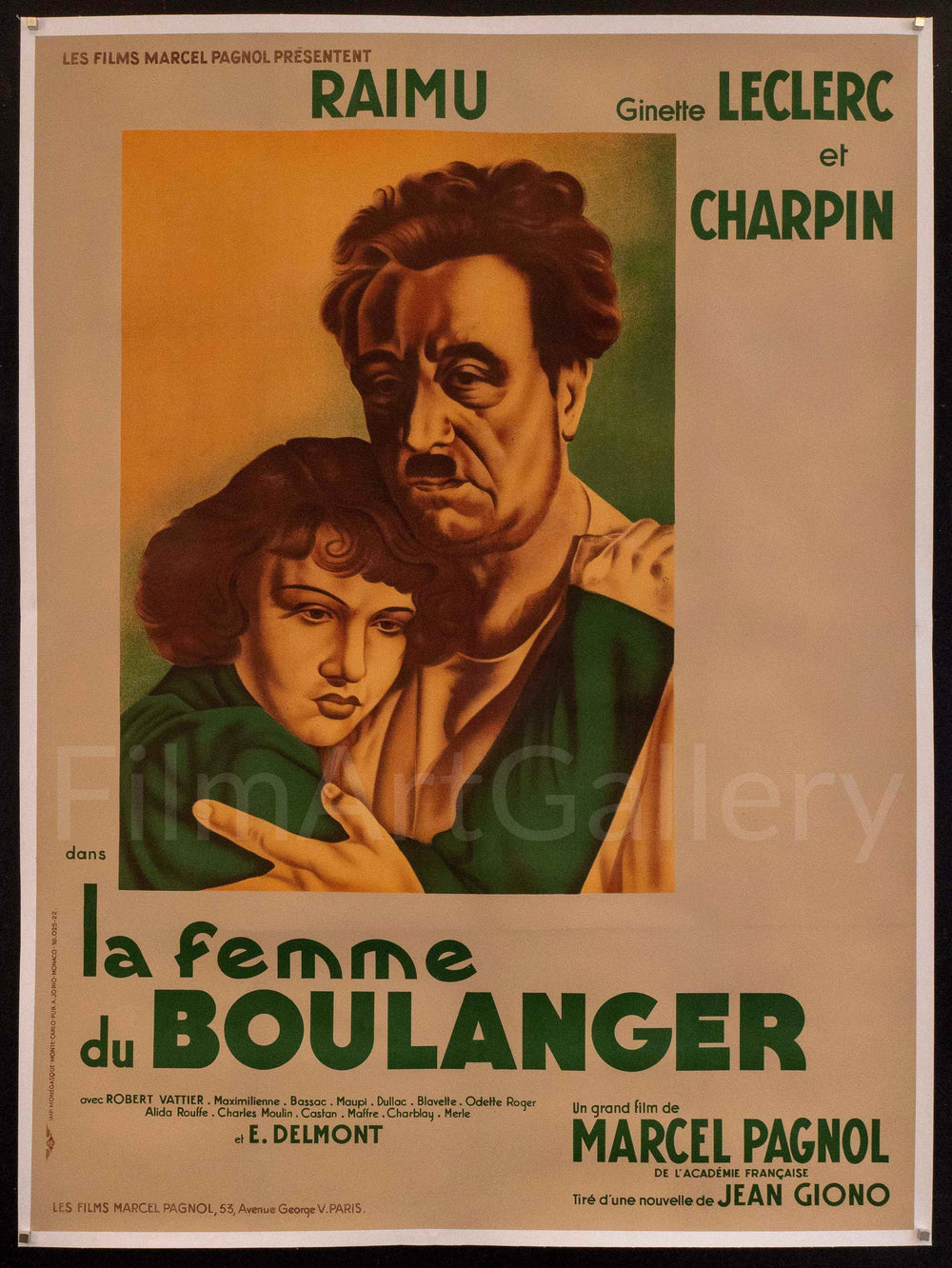 The Baker's Wife Original Vintage Movie Poster