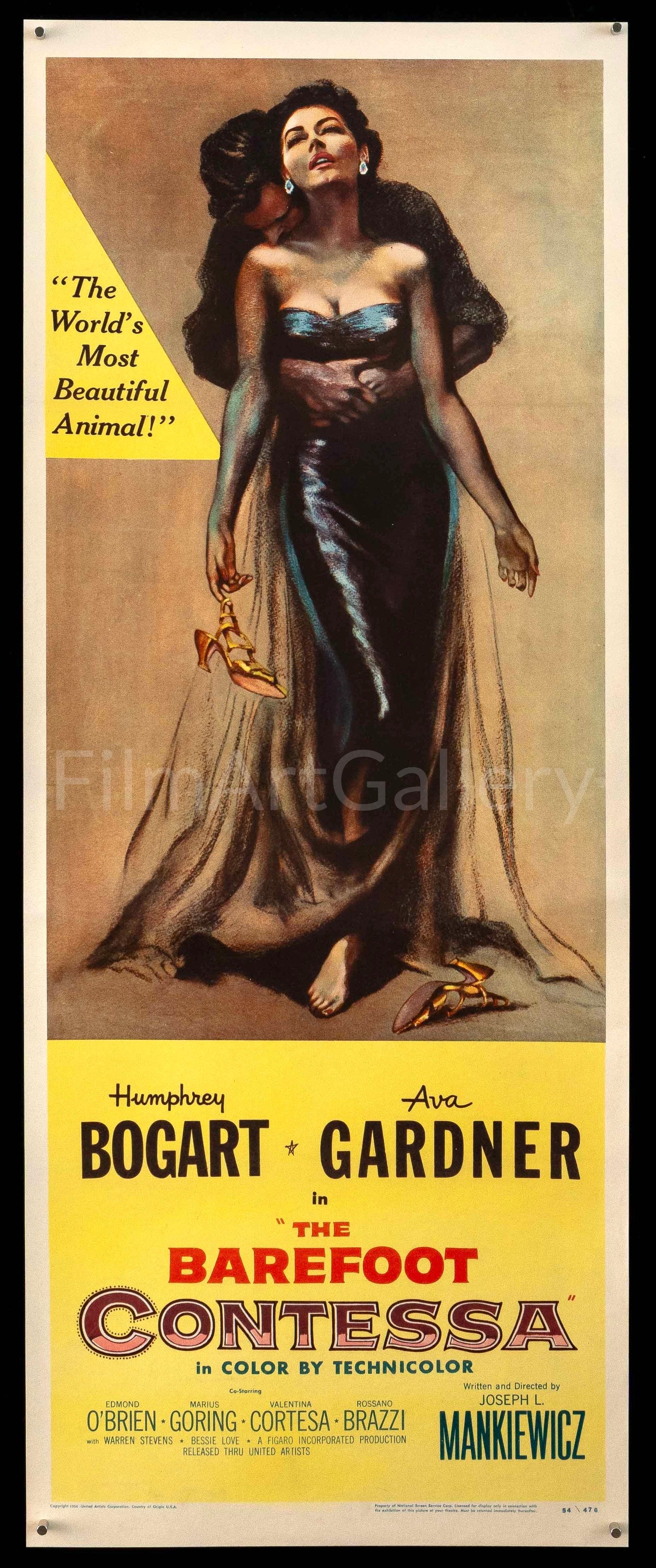 The Barefoot Contessa Original Vintage Movie Poster