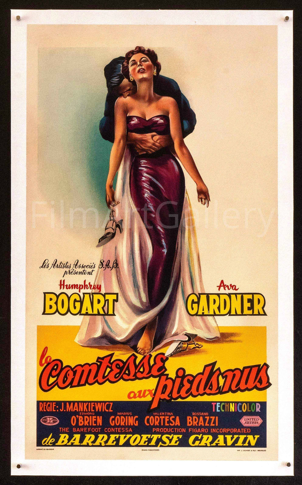 The Barefoot Contessa Original Vintage Movie Poster