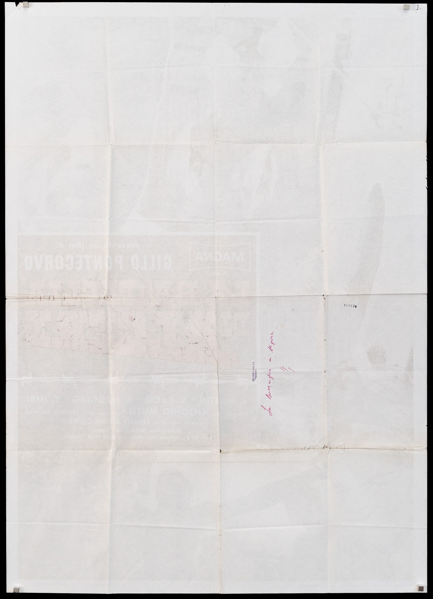 The Battle of Algiers (La Battaglia Di Algeri) Original Vintage Movie Poster