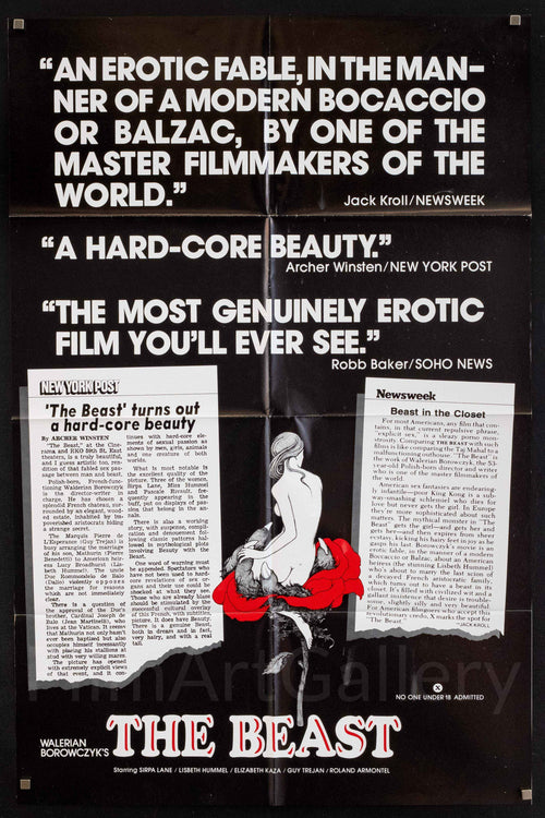 The Beast (La Bete) Original Vintage Movie Poster