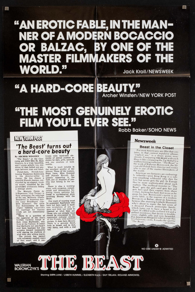 The Beast (La Bete) Original Vintage Movie Poster