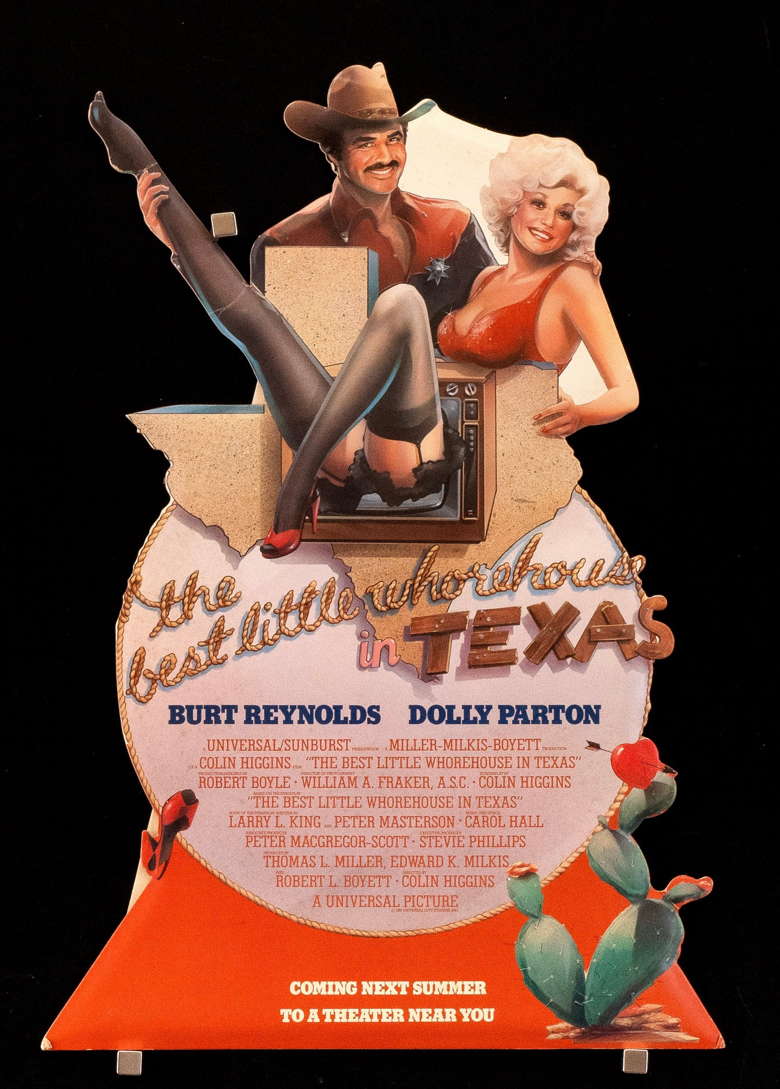 The Best Little Whorehouse in Texas Original Vintage Movie Poster