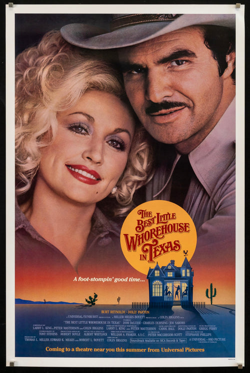 The Best Little Whorehouse in Texas Original Vintage Movie Poster