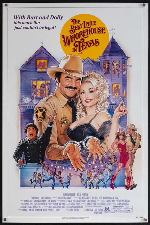 The Best Little Whorehouse in Texas Original Vintage Movie Poster