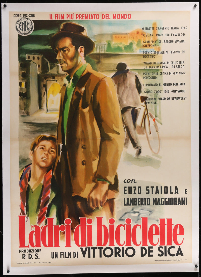 The Bicycle Thief (Ladri Di Biciclette) Italian 2 foglio (39x55) Original Vintage Movie Poster