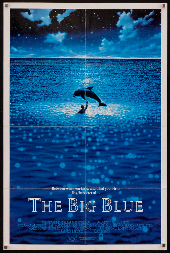 The Big Blue (Le Grand Bleu) 1 Sheet (27x41) Original Vintage Movie Poster