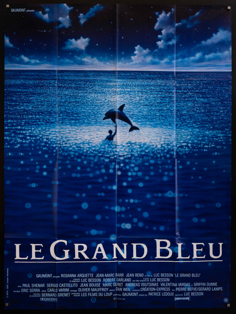 The Big Blue (Le Grand Bleu) French 1 panel (47x63) Original Vintage Movie Poster