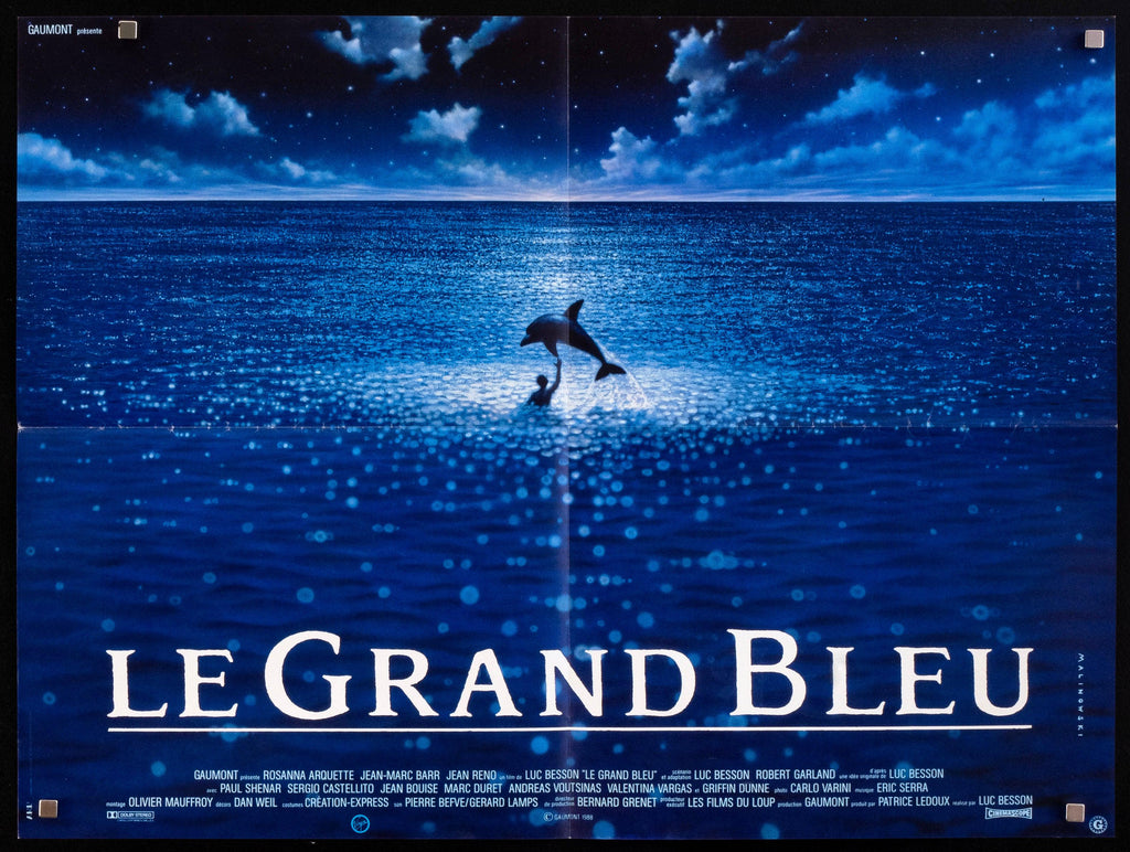 The Big Blue (Le Grand Bleu) French Small (23x32) Original Vintage Movie Poster