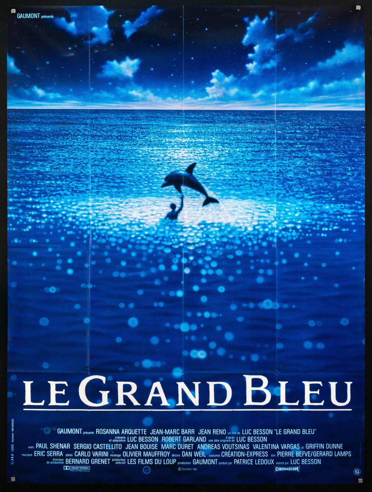 The Big Blue (Le Grand Bleu) Original Vintage Movie Poster