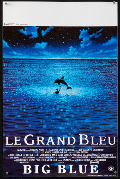 The Big Blue (Le Grand Bleu) Original Vintage Movie Poster