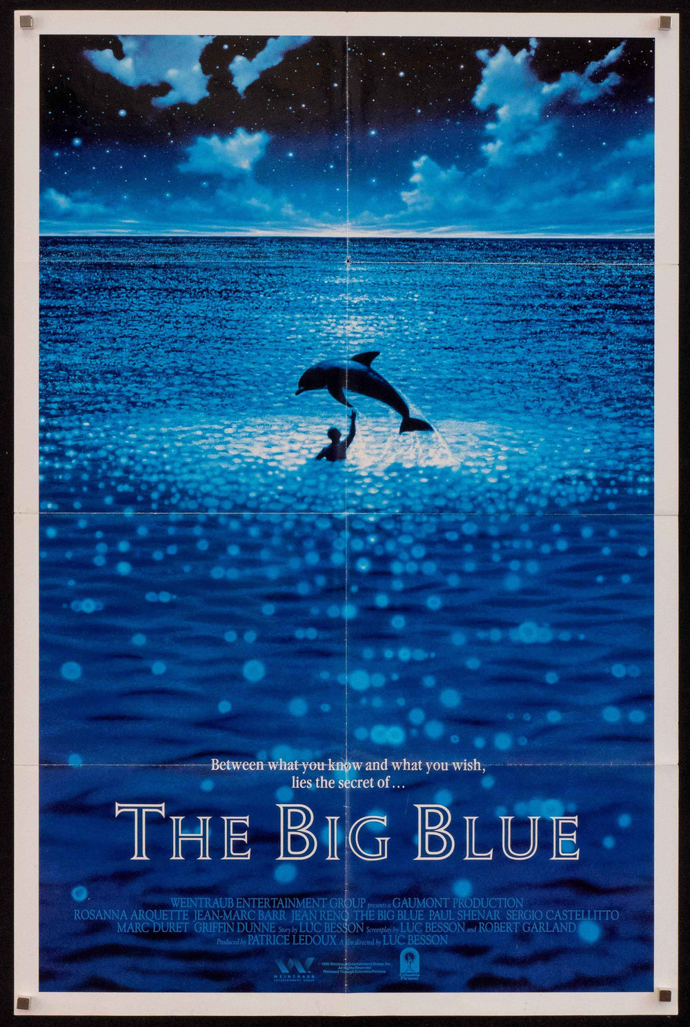 The Big Blue (Le Grand Bleu) Original Vintage Movie Poster