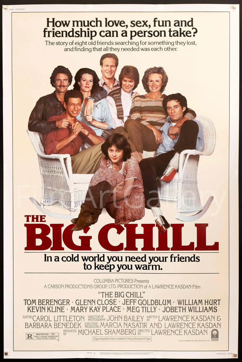The Big Chill Original Vintage Movie Poster