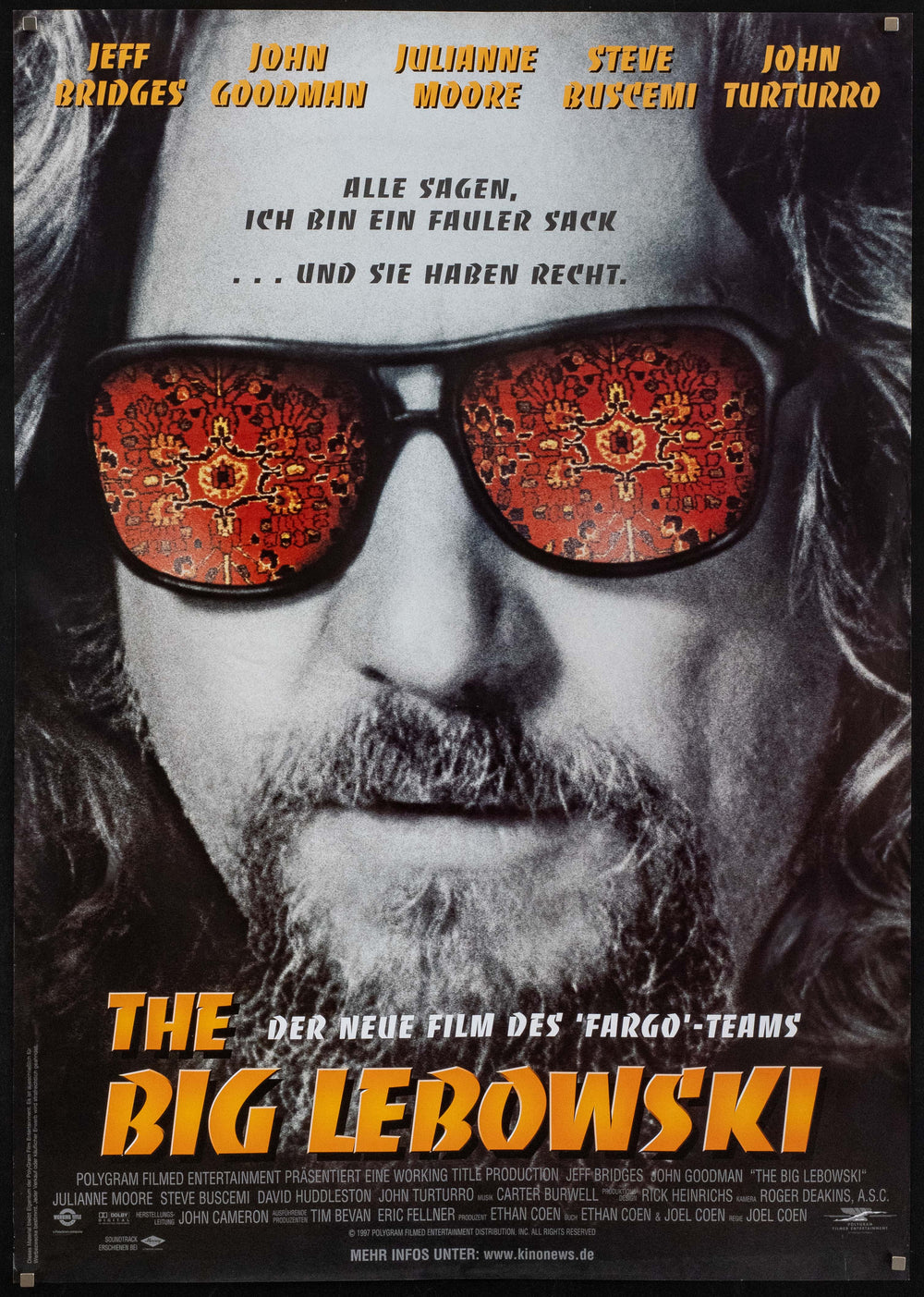 The Big Lebowski Original Vintage Movie Poster