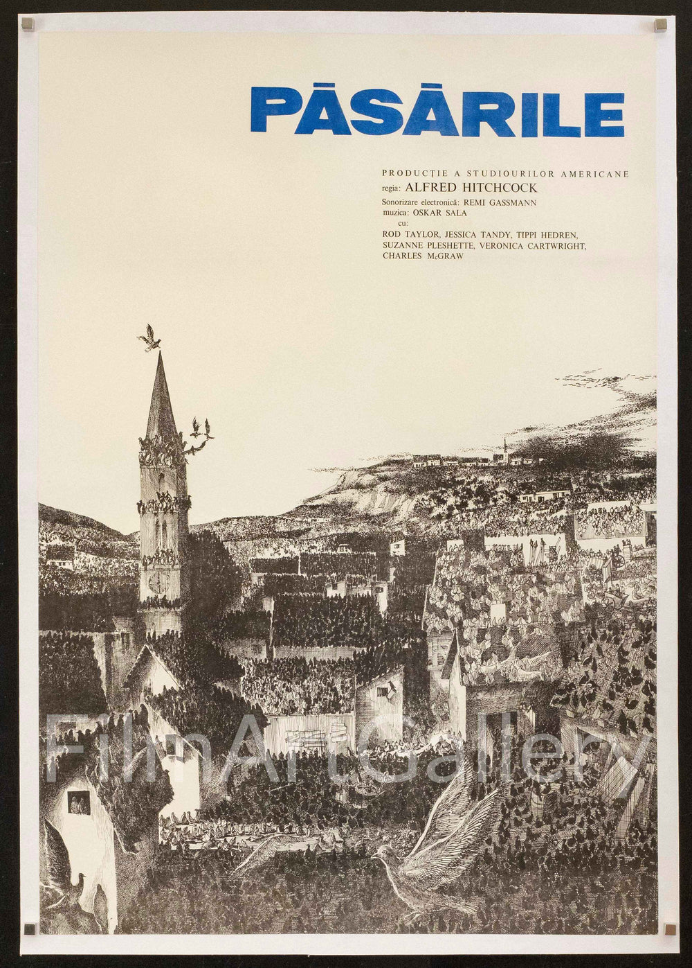 The Birds Original Vintage Movie Poster