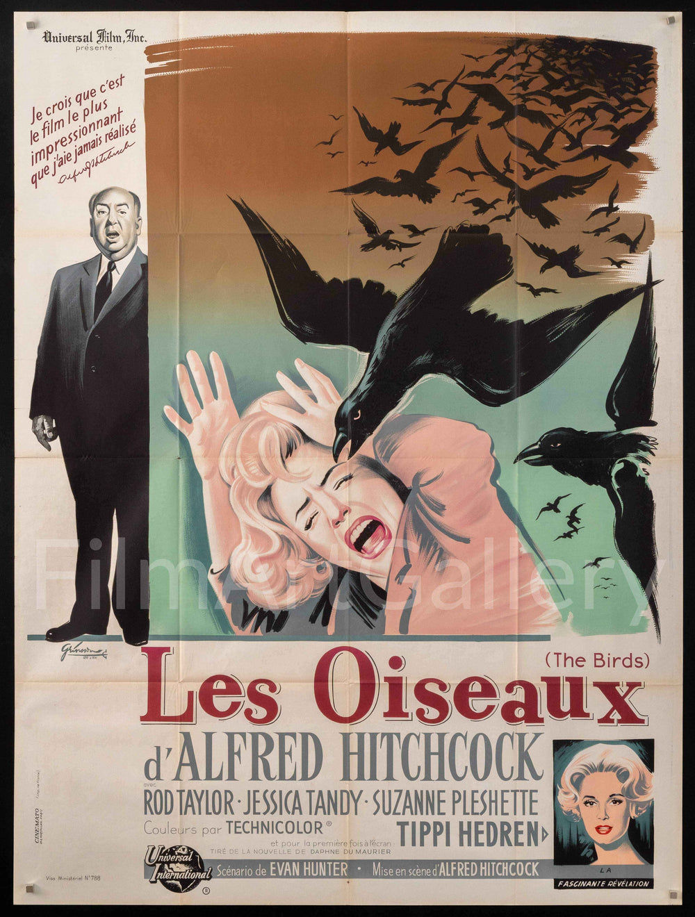 The Birds Original Vintage Movie Poster