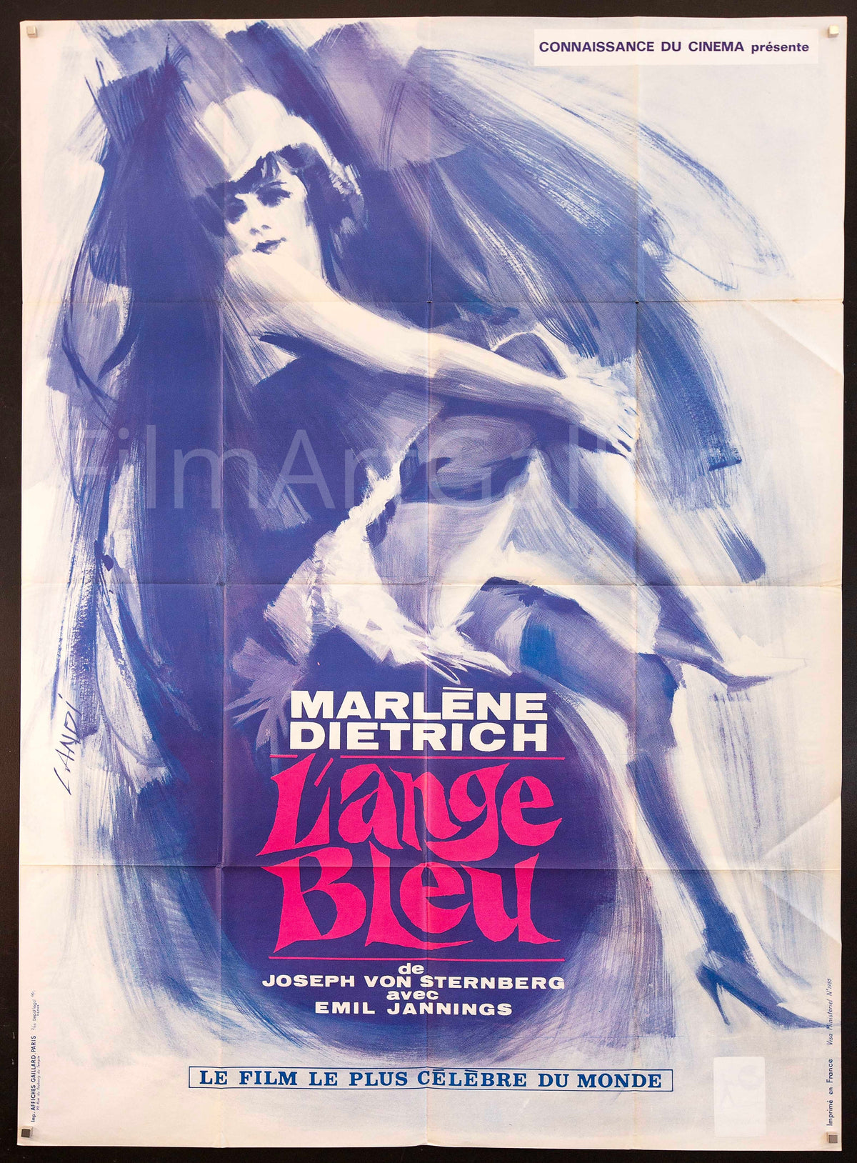 The Blue Angel (Der Blaue Engel) Original Vintage Movie Poster