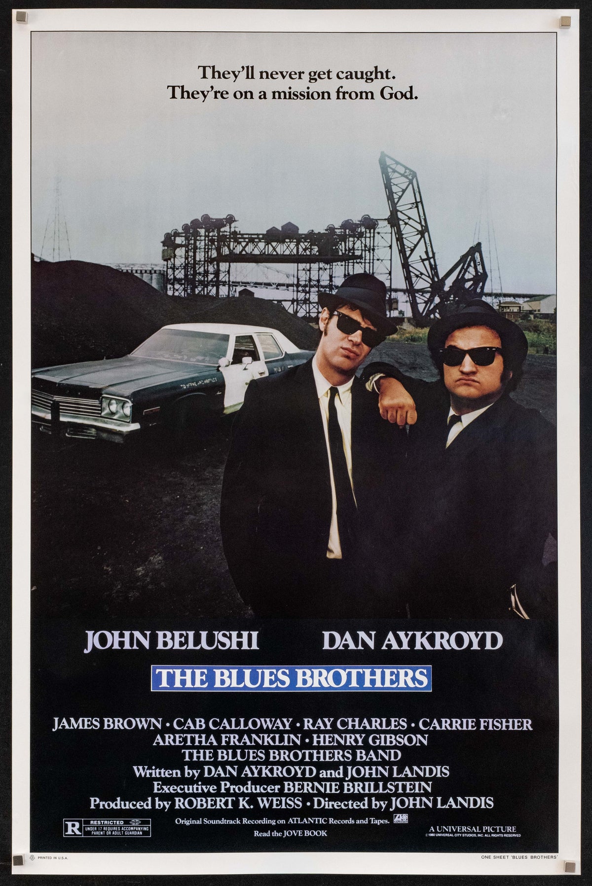 The Blues Brothers Original Vintage Movie Poster