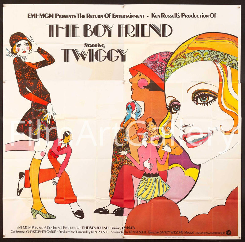 The Boy Friend (The Boyfriend) 6 Sheet (81x81) Original Vintage Movie Poster