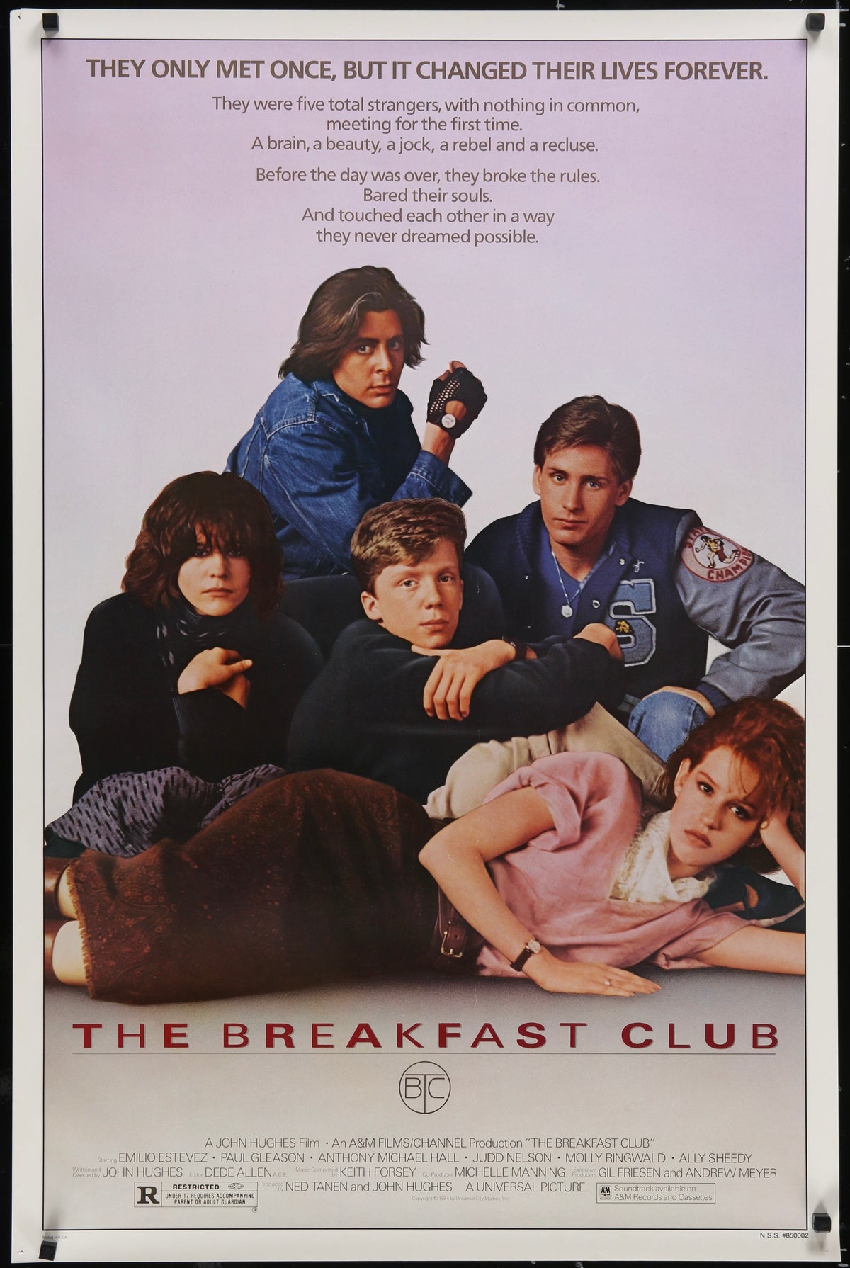 The Breakfast Club Original Vintage Movie Poster
