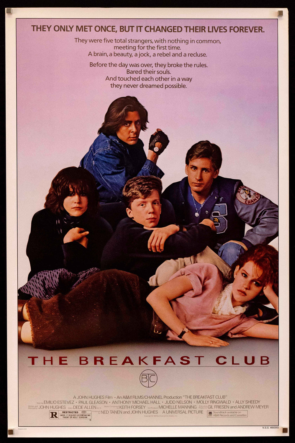 The Breakfast Club Original Vintage Movie Poster
