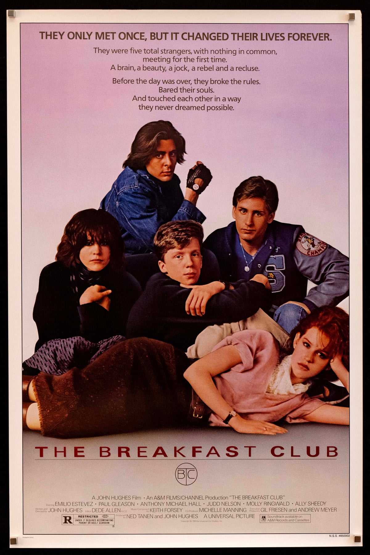 The Breakfast Club Original Vintage Movie Poster