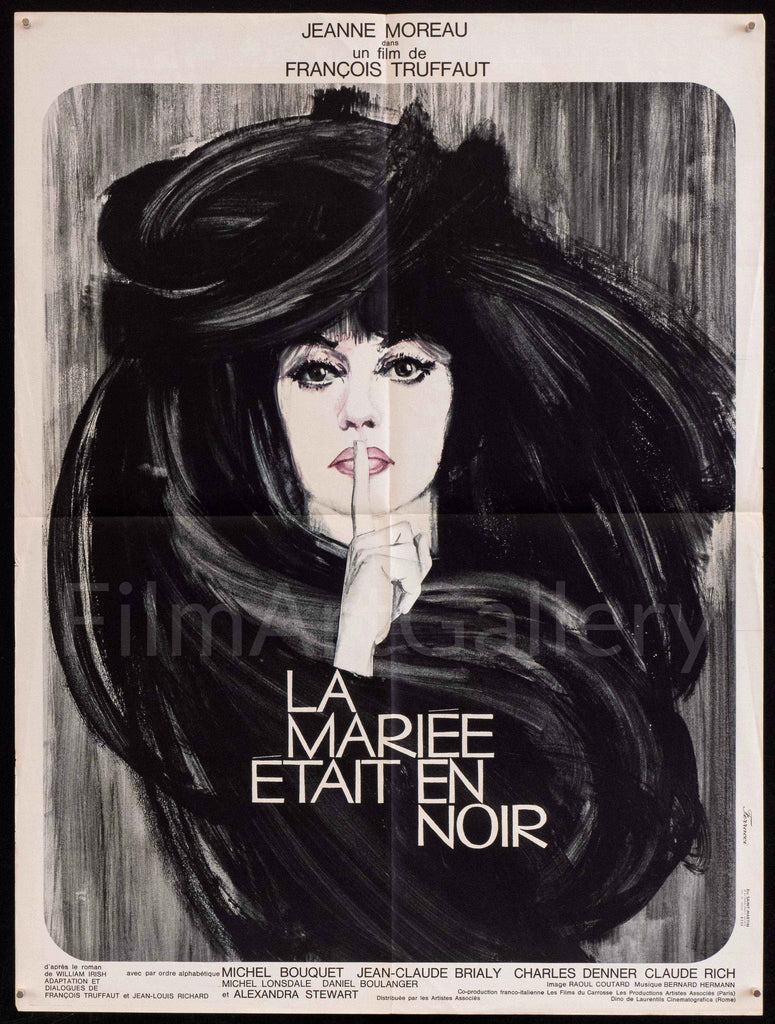 The Bride Wore Black La Mariee Etait En Noir Movie Poster 1968 The Bride Wore Black La Mariee Etait En Noir Movie Poster 1968