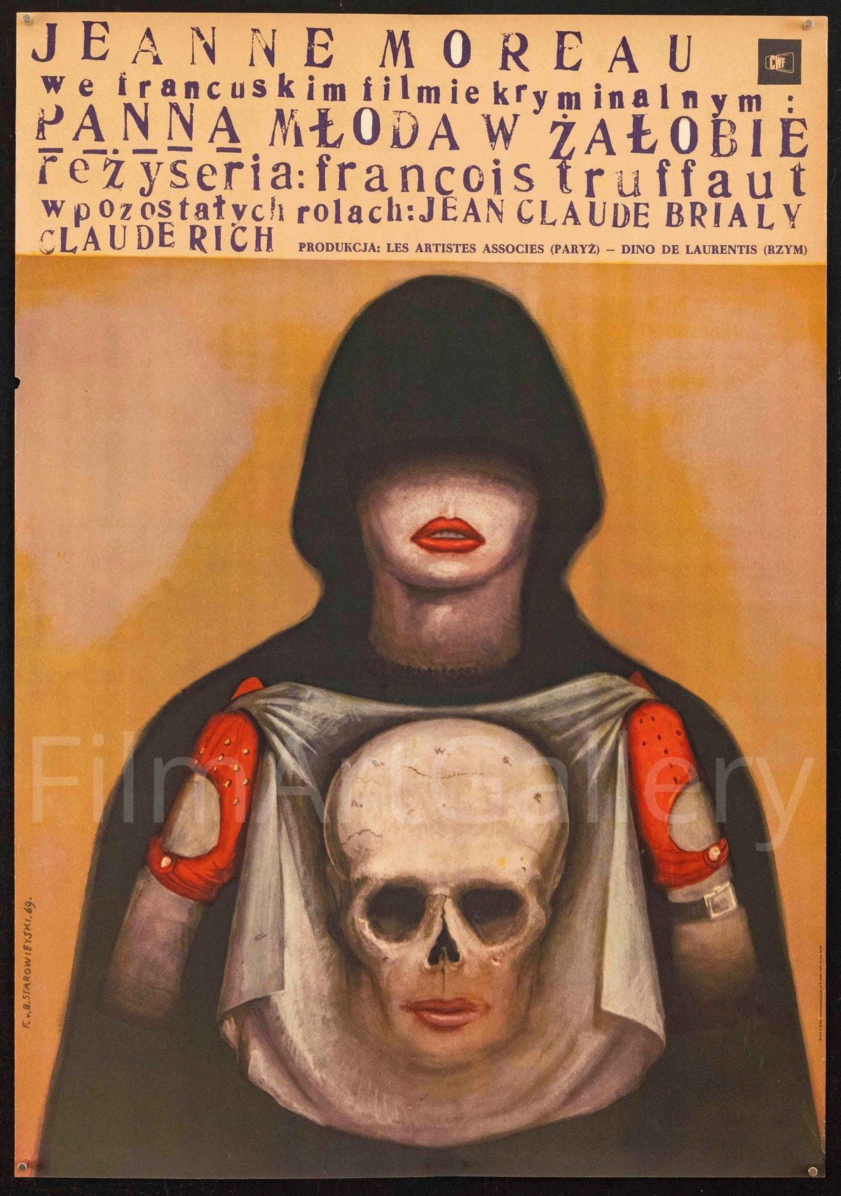 The Bride Wore Black (La Mariee Etait En Noir) Original Vintage Movie Poster
