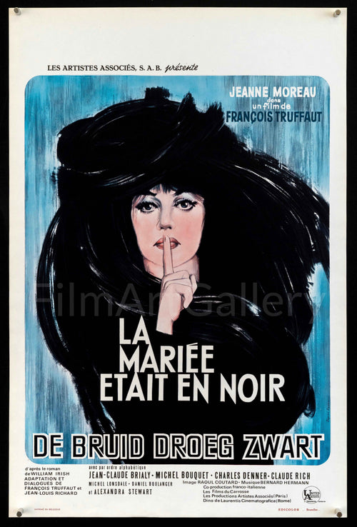 The Bride Wore Black (La Mariee Etait En Noir) Original Vintage Movie Poster