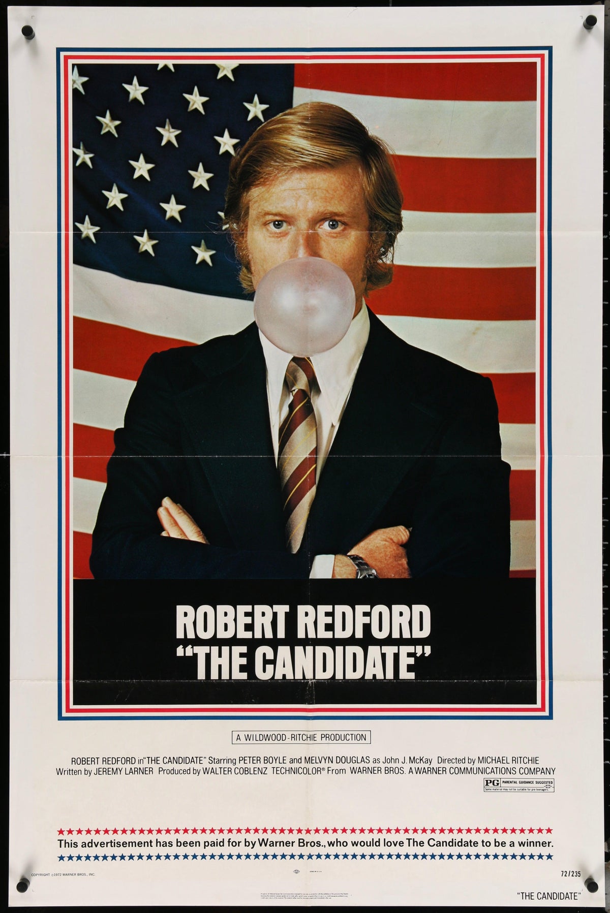 The Candidate 1 Sheet (27x41) Original Vintage Movie Poster