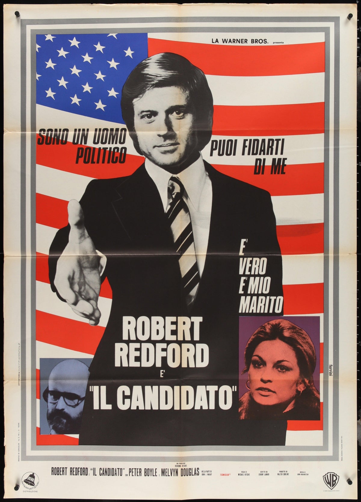 The Candidate Italian 2 Foglio (39x55) Original Vintage Movie Poster