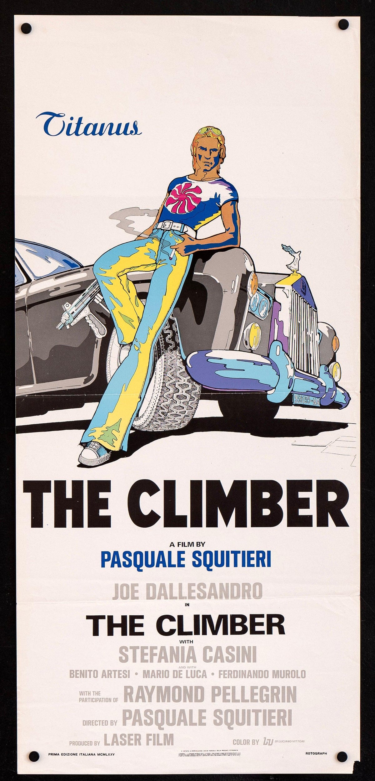 The Climber (L&#39;Ambizioso) Italian Locandina (13x28) Original Vintage Movie Poster