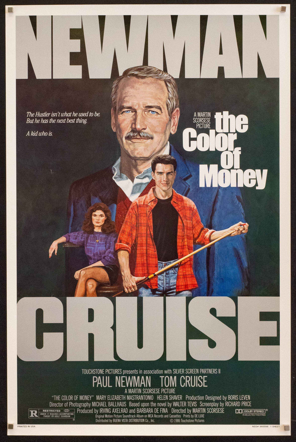 The Color of Money Original Vintage Movie Poster