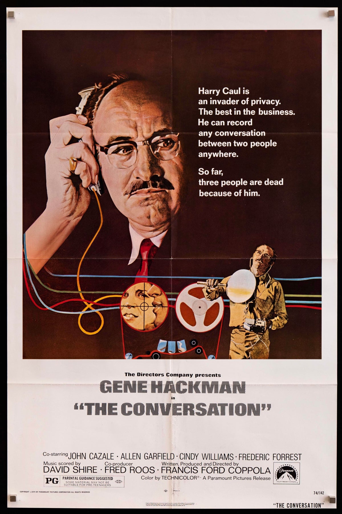 The Conversation Original Vintage Movie Poster
