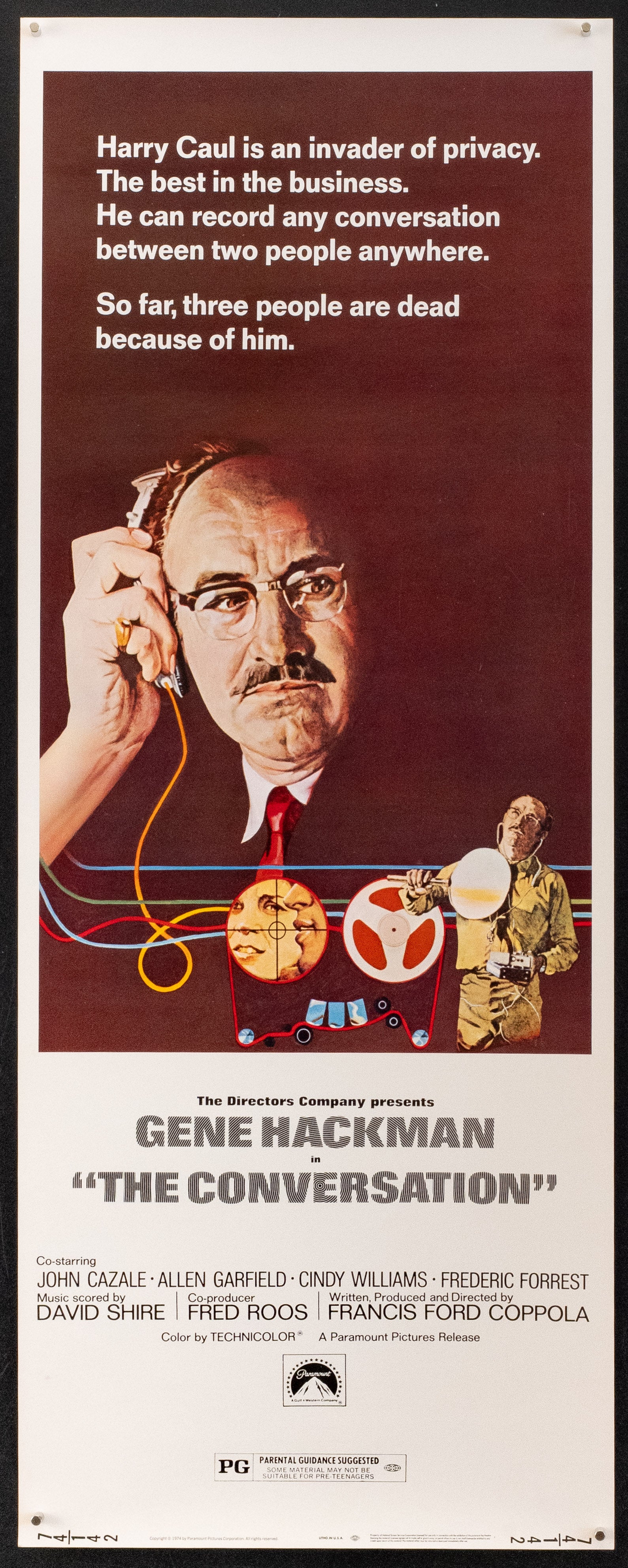 The Conversation Original Vintage Movie Poster