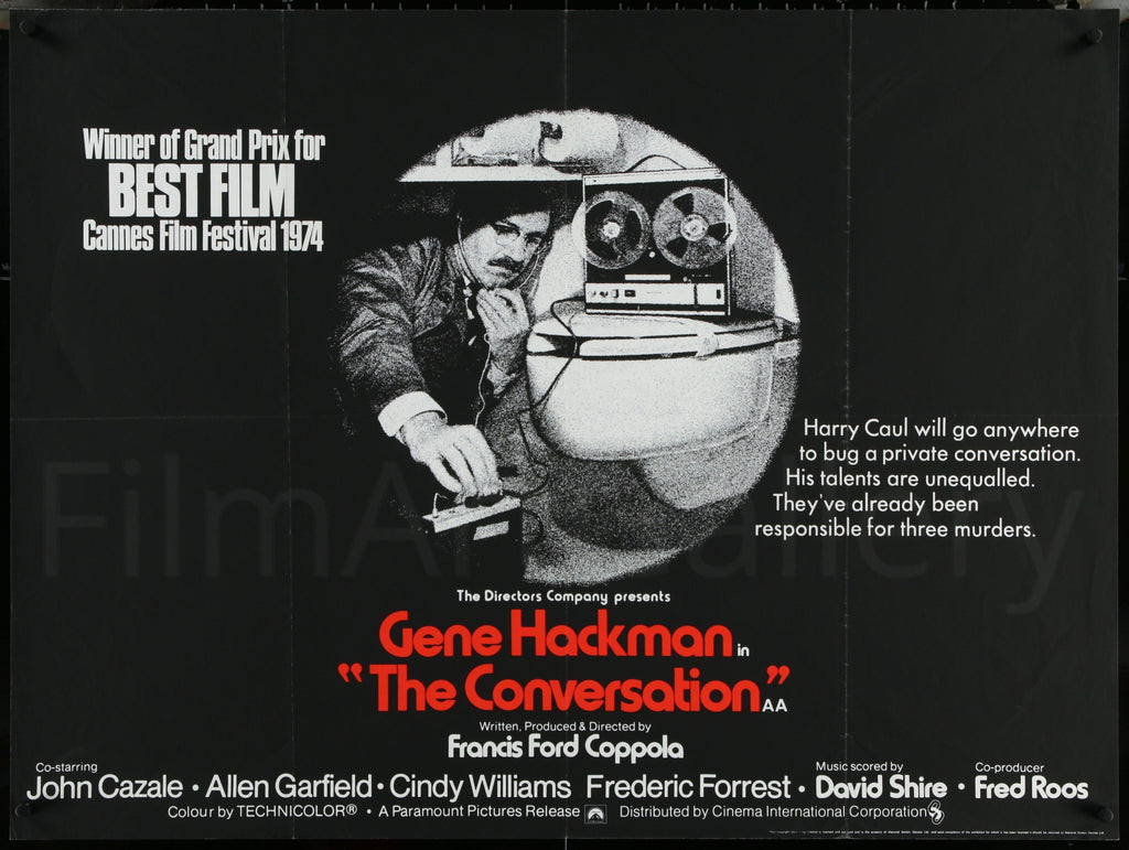 The Conversation Original Vintage Movie Poster