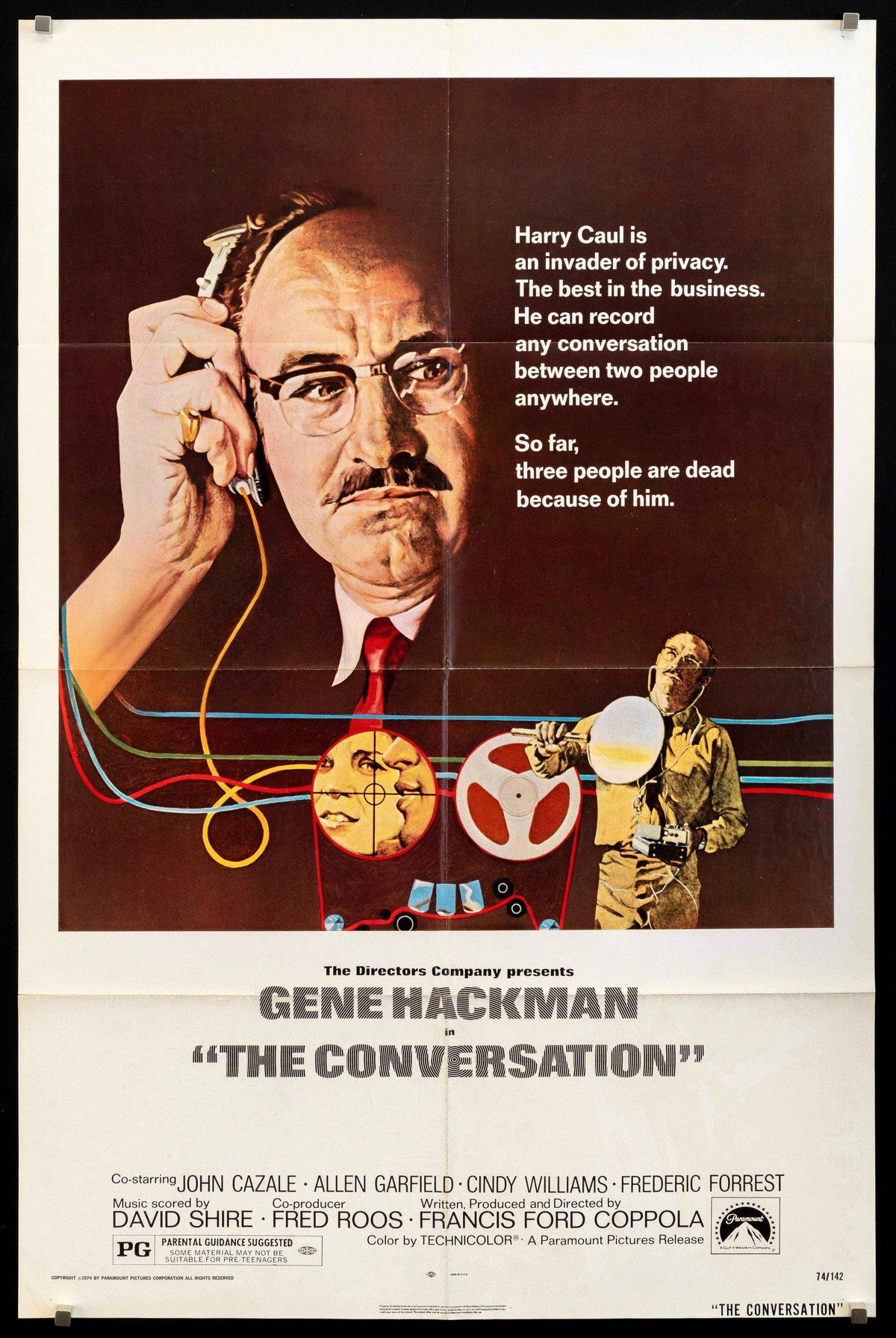 The Conversation Original Vintage Movie Poster