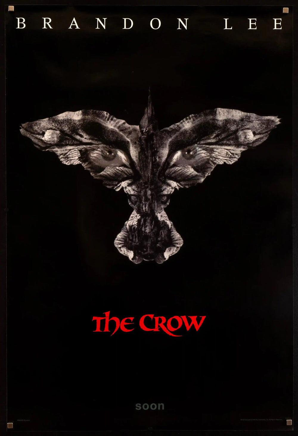 The Crow Original Vintage Movie Poster