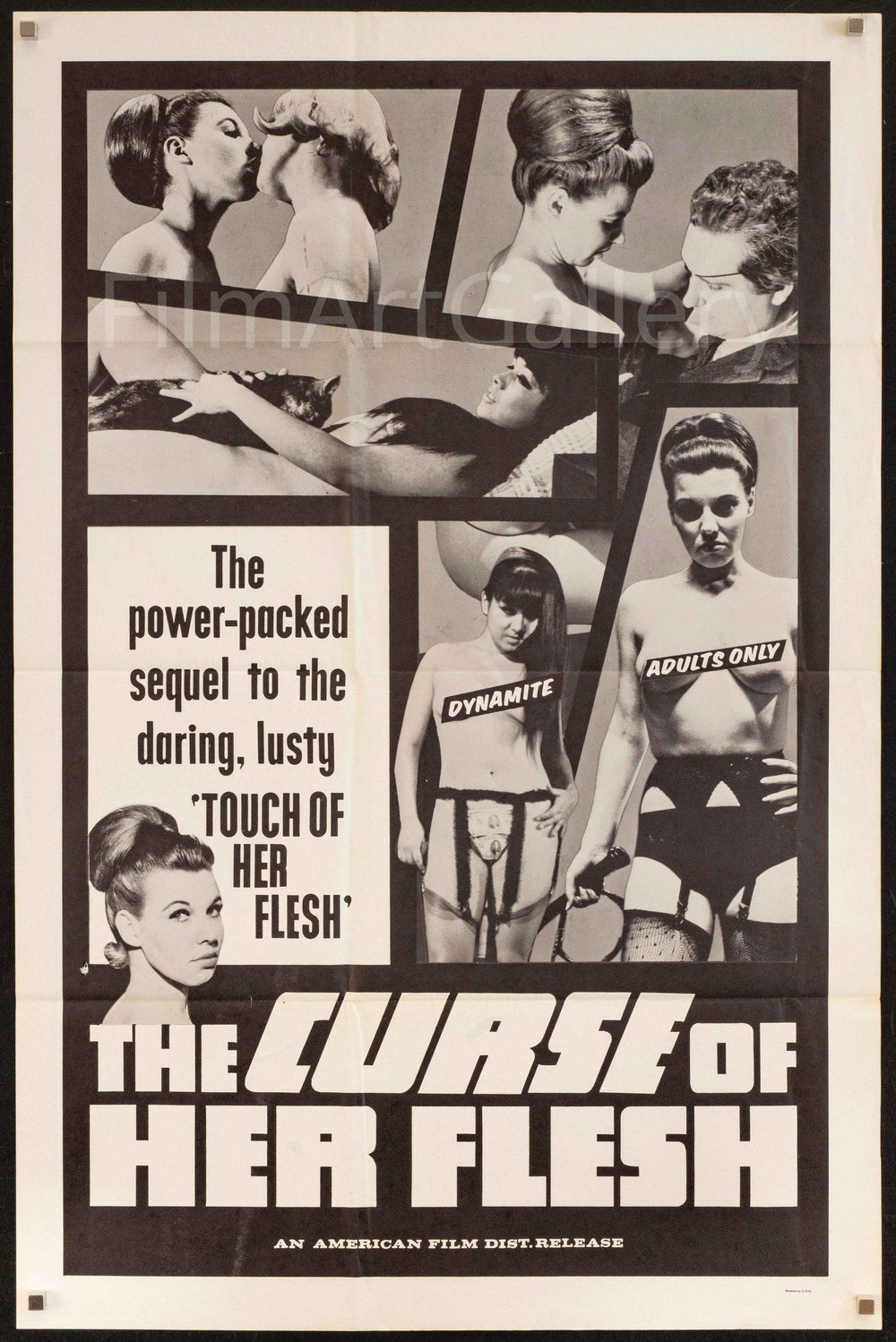 The Curse of Her Flesh Original Vintage Movie Poster