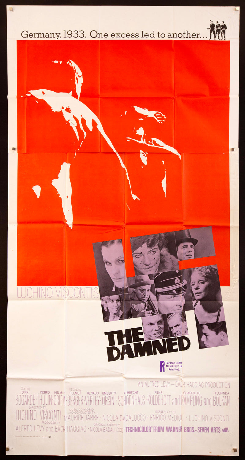 The Damned 3 Sheet (41x81) Original Vintage Movie Poster