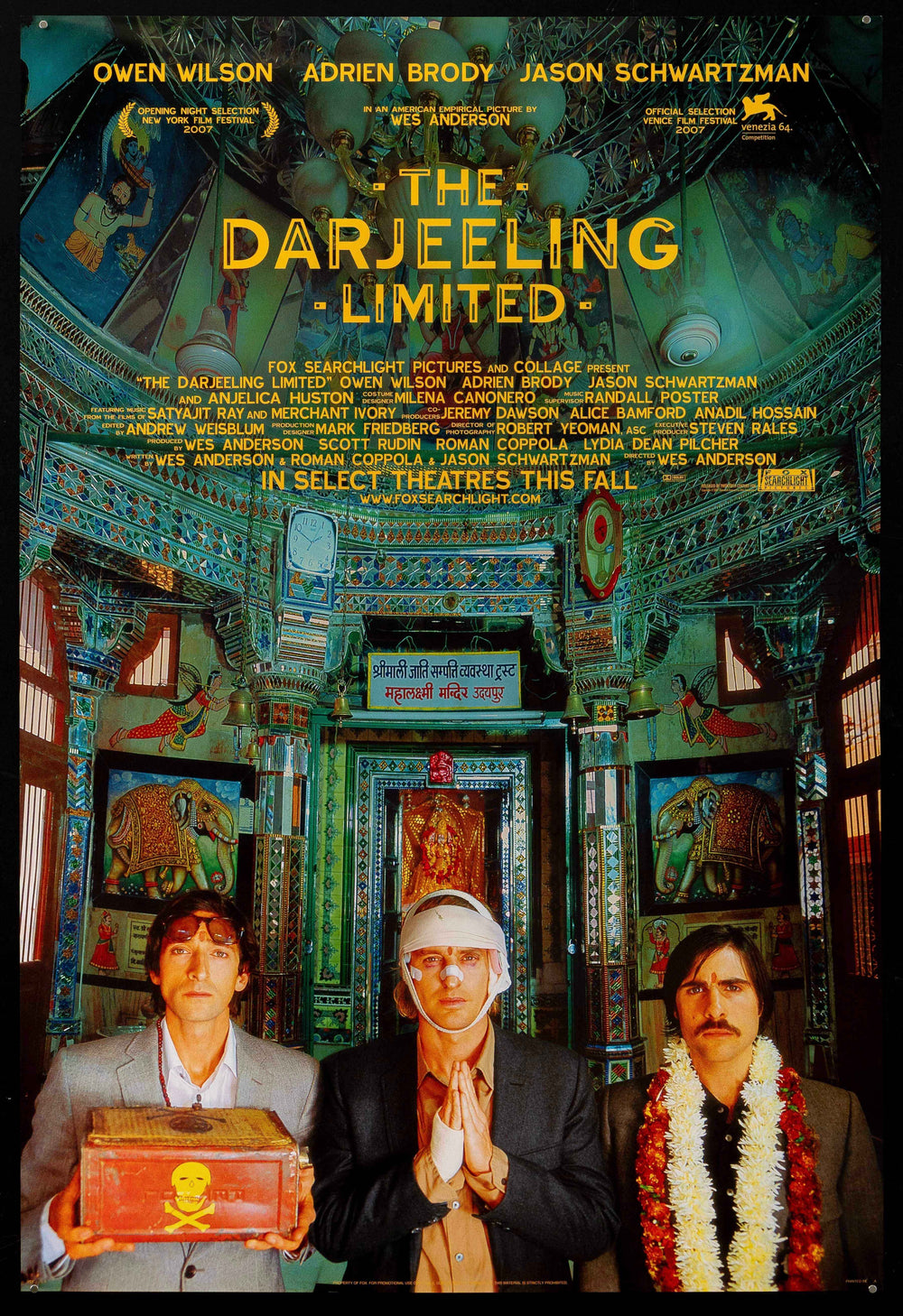 The Darjeeling Limited Original Vintage Movie Poster