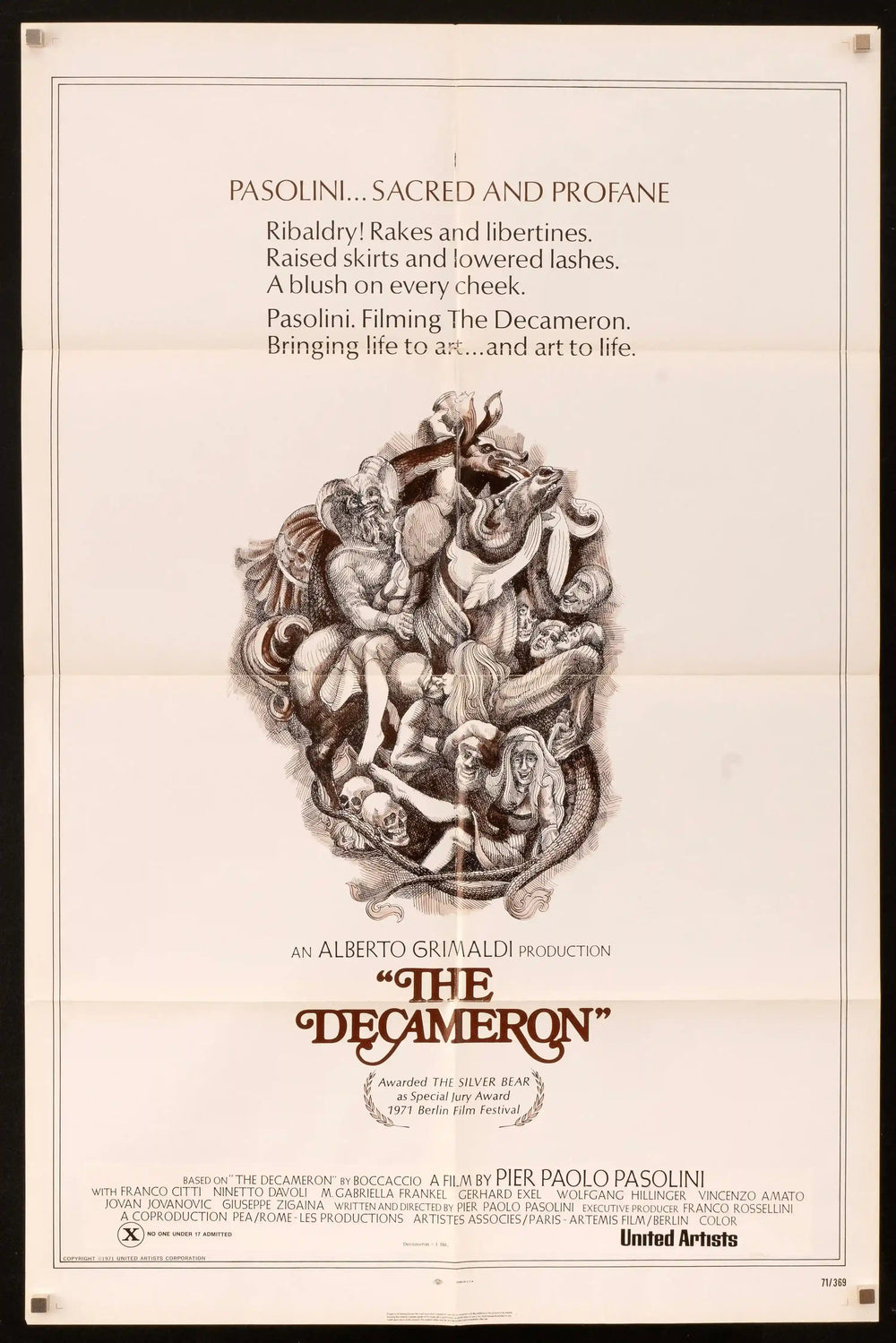 The Decameron Original Vintage Movie Poster