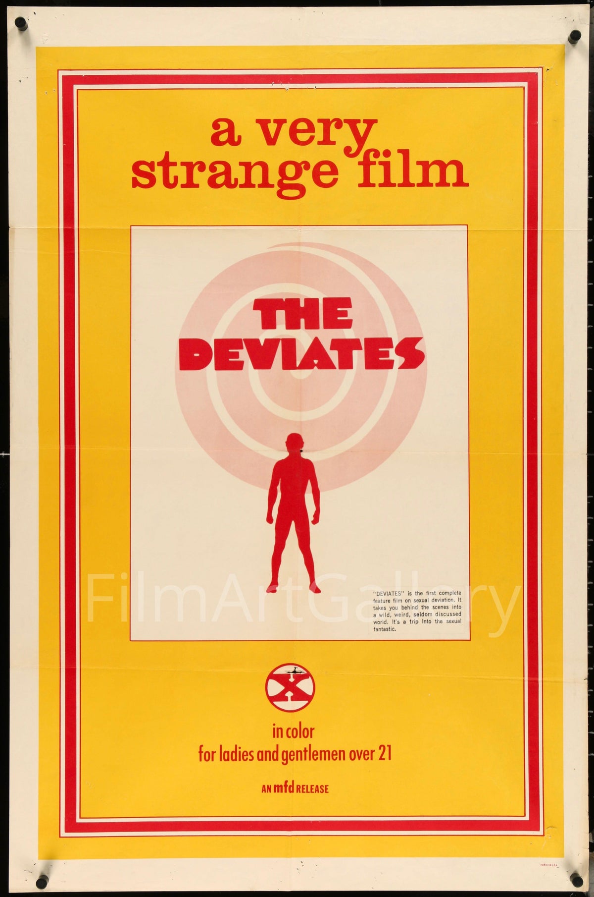 The Deviates 1 Sheet (27x41) Original Vintage Movie Poster