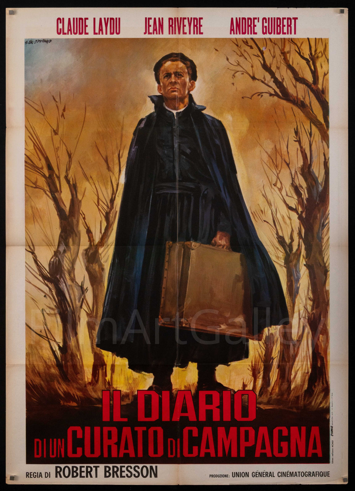 The Diary of a Country Priest Original Vintage Movie Poster