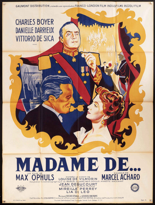 The Earrings of Madame de... Original Vintage Movie Poster