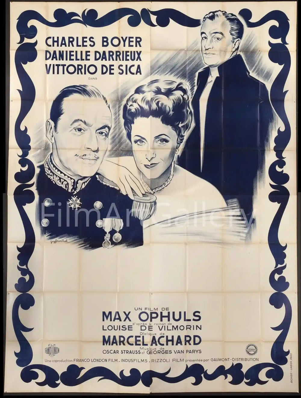 The Earrings of Madame de... Original Vintage Movie Poster