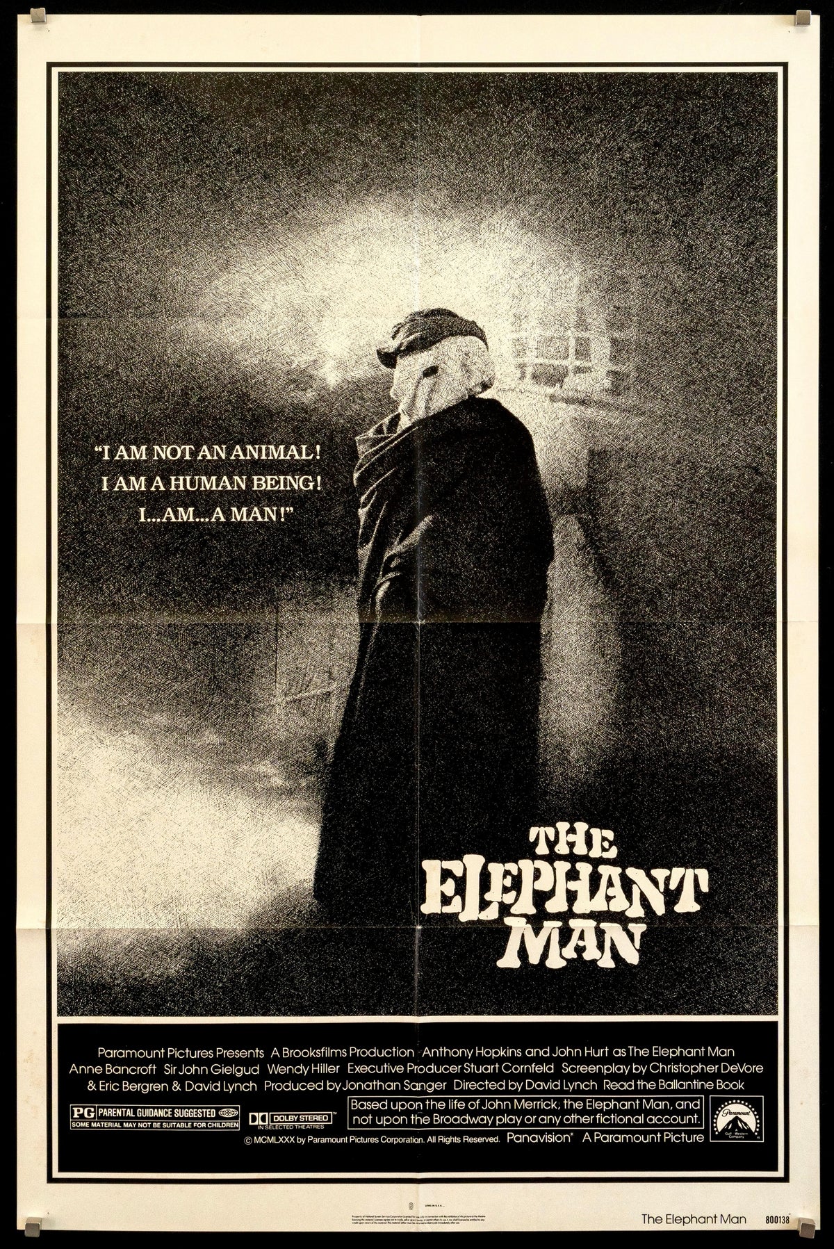 The Elephant Man Original Vintage Movie Poster